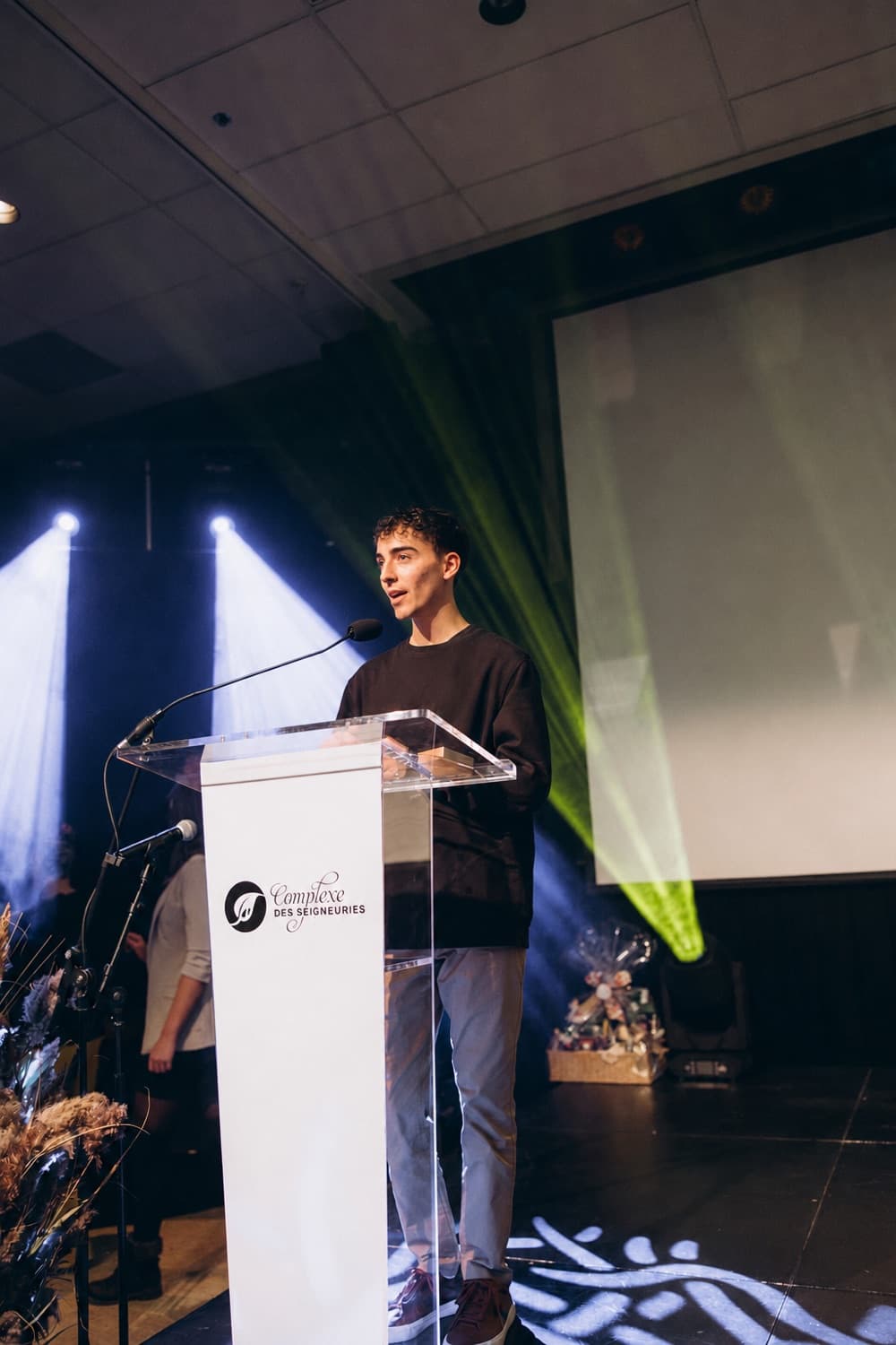 Realsync recevant son prix au Gala des entreprises de Lotbinière, au Complexe des Seigneuries.